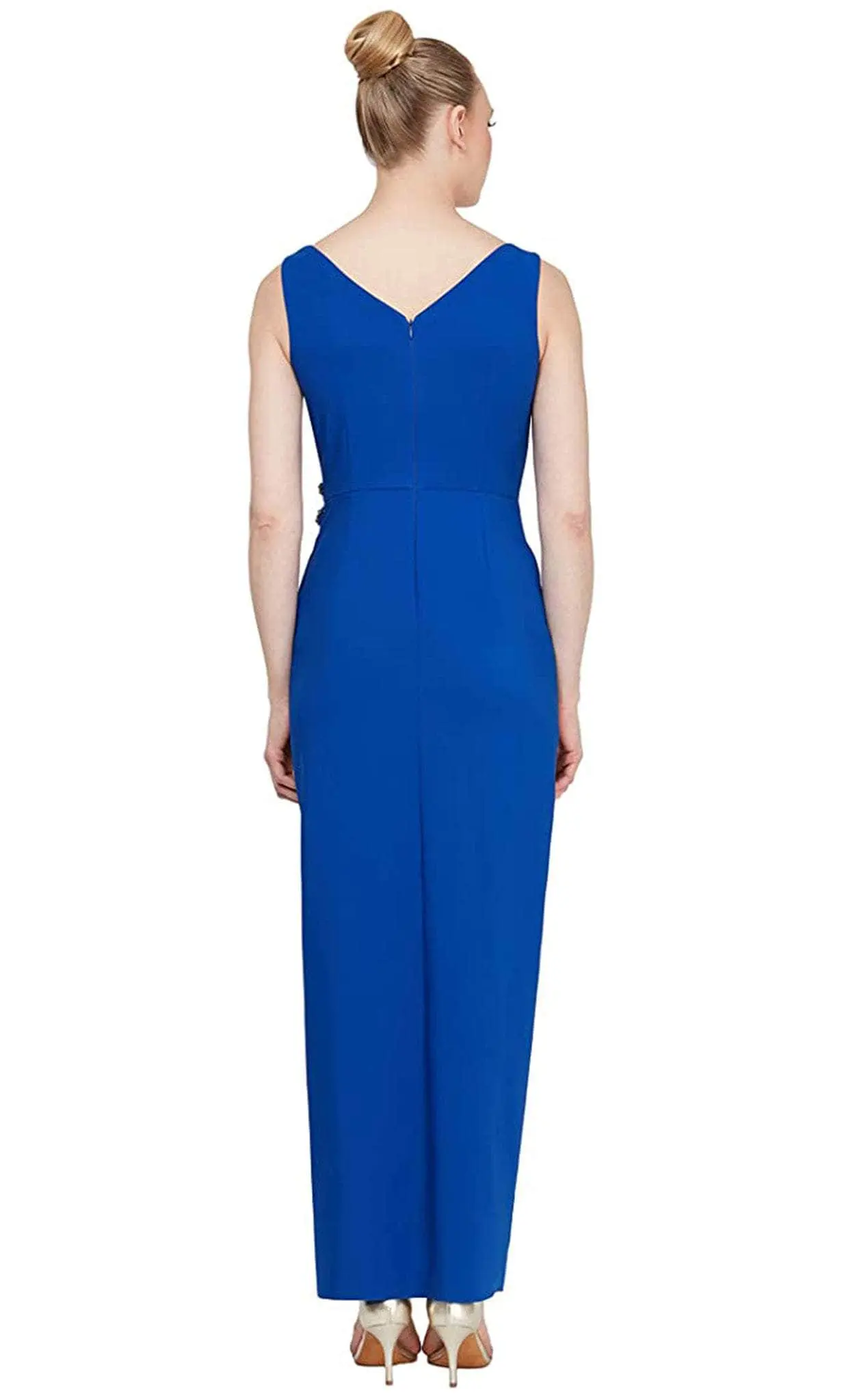 SLNY 9137207 - Tulip Ruffle Evening Dress 4 SLNY 9137207 - Tulip Ruffle Evening Dress - Image 4