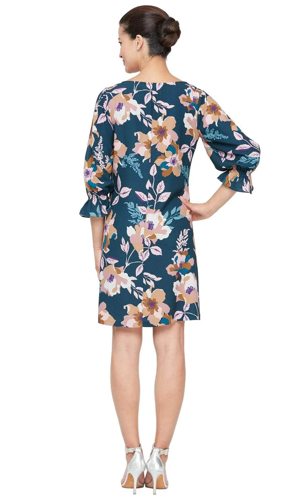 SLNY 9160198 - Floral Jewel Sheath Dress 2 SLNY 9160198 - Floral Jewel Sheath Dress - Image 2