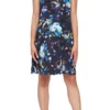 SLNY 9160200 - Floral Jewel Sheath Short Dress
