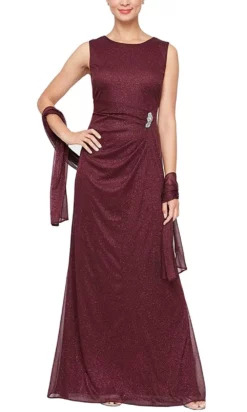 SLNY 9433148 - Brooch Ornate Glitter Evening Dress -Hot Sale WEDDING Store slny 9433148 brooch ornate glitter evening dress evening dresses 14w fig 31537214324819