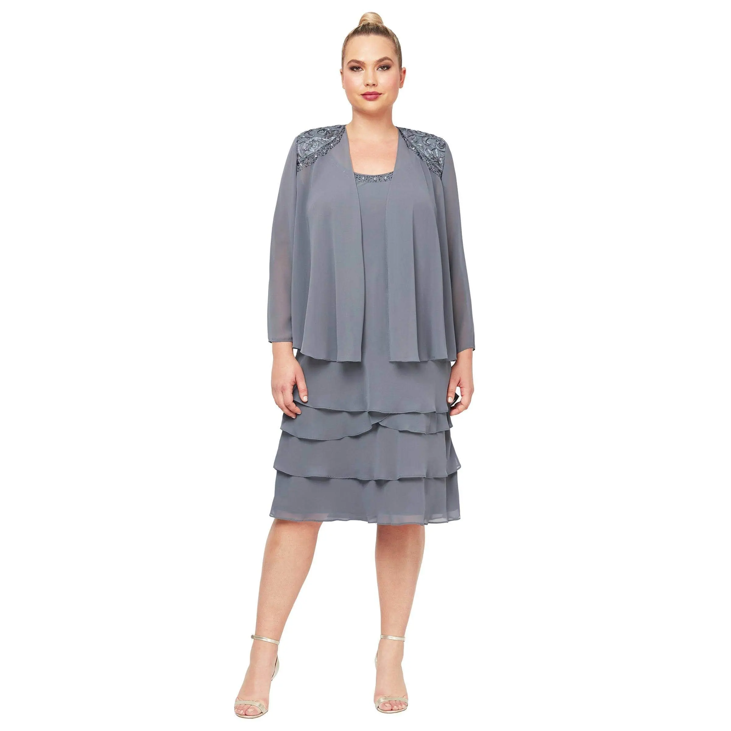 SLNY - Two Piece Scoop Formal Dress 622372 14 SLNY - Two Piece Scoop Formal Dress 622372 - Image 14