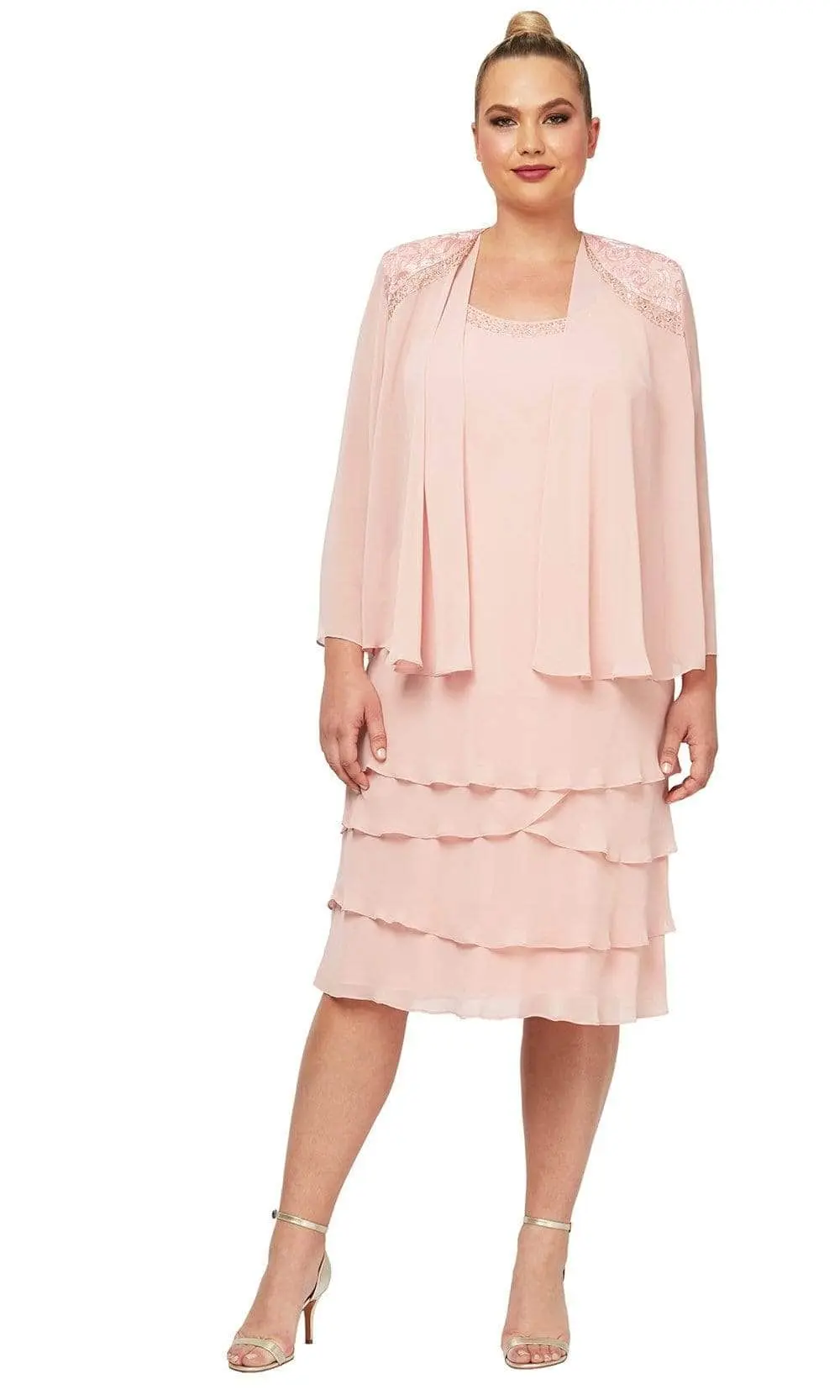 SLNY - Two Piece Scoop Formal Dress 622372 5 SLNY - Two Piece Scoop Formal Dress 622372 - Image 5