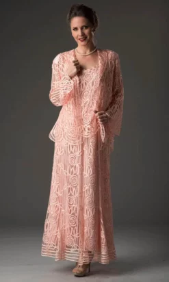 Soulmates C1067 - Handmade Silk Collar Jacket Skirt Three Piece Set -Hot Sale WEDDING Store soulmates c1067 handmade silk collar jacket skirt three piece set mother of the bride dresses 31400658796627