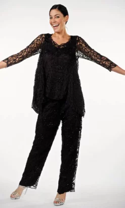 Soulmates C8057 - Babydoll Tunic Top Pants Set -Hot Sale WEDDING Store soulmates c8057 babydoll tunic top pants set mother of the bride dresses aubergine s 31401949528147