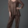 Soulmates C8057 - Babydoll Tunic Top Pants Set