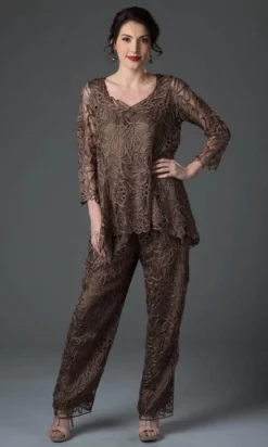 Soulmates C8057 - Babydoll Tunic Top Pants Set