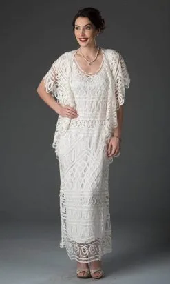 Soulmates D8787 - Stylish Cape Jacket With Dress -Hot Sale WEDDING Store soulmates d8787 stylish cape jacket with dress clothing set 31407596896339