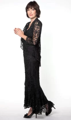 Soulmates D9124 - High-Low Beaded Evening Gown