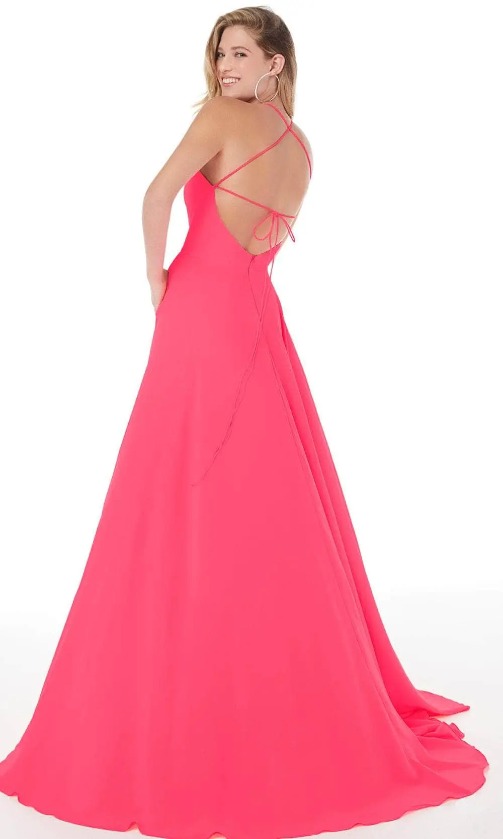 Studio 17 - 12880 Halter Tie Strap Back A-Line Gown 2 Studio 17 - 12880 Halter Tie Strap Back A-Line Gown - Image 2