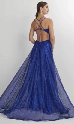 Studio 17 Prom 12895 - Glittered Plunging V-Neck Prom Gown -Hot Sale WEDDING Store studio 17 prom 12895 glittered plunging v neck prom gown prom dresses 32331028791379