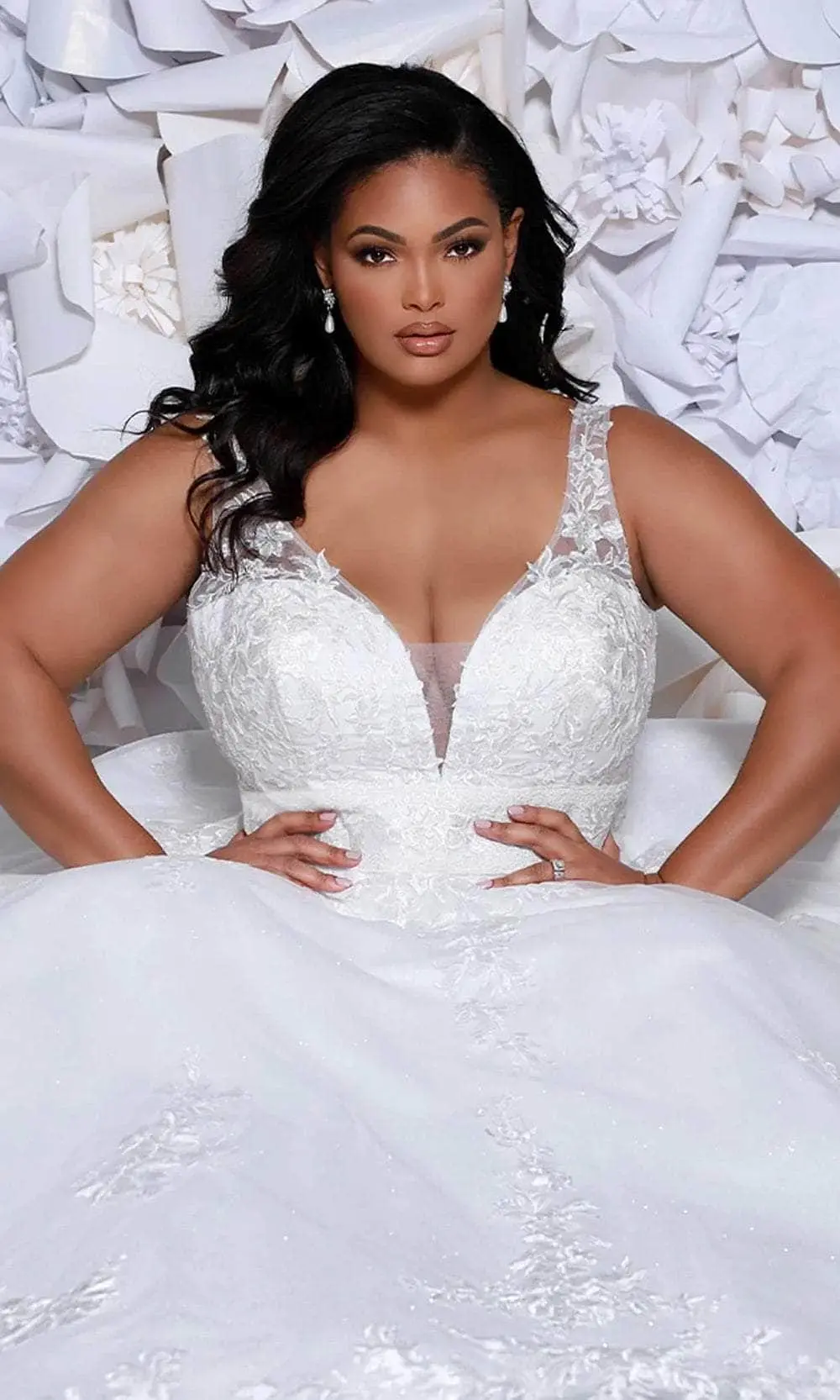 Sydney's Closet Bridal - SC5255 Embroidered A-Line Bridal Gown 3 Sydney's Closet Bridal - SC5255 Embroidered A-Line Bridal Gown - Image 3