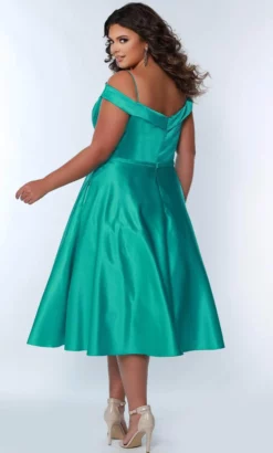 Sydney's Closet - CE2011 V-Neck Cocktail Dress -Hot Sale WEDDING Store sydney s closet ce2011 v neck cocktail dress cocktail dresses 31982962114643