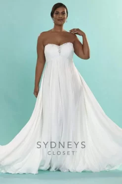 Sydney's Closet - SC5064 Dress In Diamond White