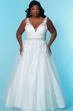 Sydney's Closet - SC5230 Floral Embroidered A-Line Gown 6 Sydney's Closet - SC5230 Floral Embroidered A-Line Gown -Hot Sale WEDDING Store sydney s closet sc5230 floral embroidered a line gown wedding dresses 28736511017043