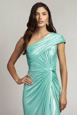 Tadashi Shoji BSJ23761L - One Shoulder Metallic Prom Dress -Hot Sale WEDDING Store tadashi shoji bsj23761l one shoulder metallic prom dress special occasion dress 32166062850131
