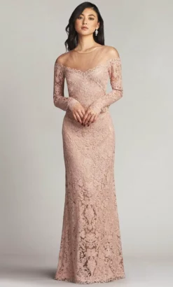 Tadashi Shoji BWH22868L - Long Sleeve Embroidered Dress