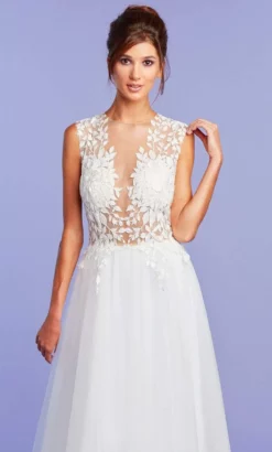 Tadashi Shoji - Hastings Illusion Gown -Hot Sale WEDDING Store tadashi shoji hastings illusion gown wedding dresses 15415663165523