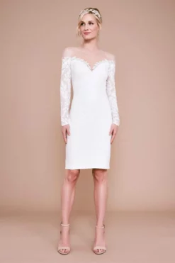 Tadashi Shoji - Lionel Long-Sleeve Sequin Embroidered Dress