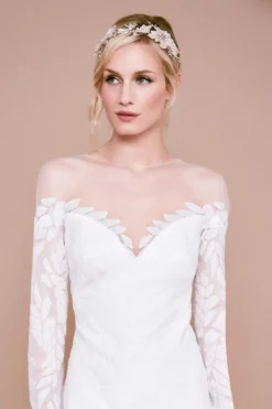 Tadashi Shoji - Lionel Long-Sleeve Sequin Embroidered Dress -Hot Sale WEDDING Store tadashi shoji lionel long sleeve sequin embroidered dress wedding dresses 12134109216851