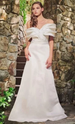 Tadashi Shoji - Tenley Satin Jacquard Gown -Hot Sale WEDDING Store tadashi shoji tenley satin jacquard gown wedding dresses 15415690330195