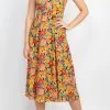 Tahari ASL 2NM036 - Floral High Halter Casual Dress