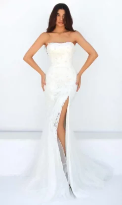 Tarik Ediz - 51032 Sweetheart Trumpet Evening Dress