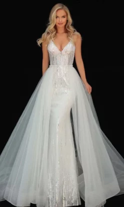 Tarik Ediz - 51117 Embellished Trumpet/A-Line Evening Dress