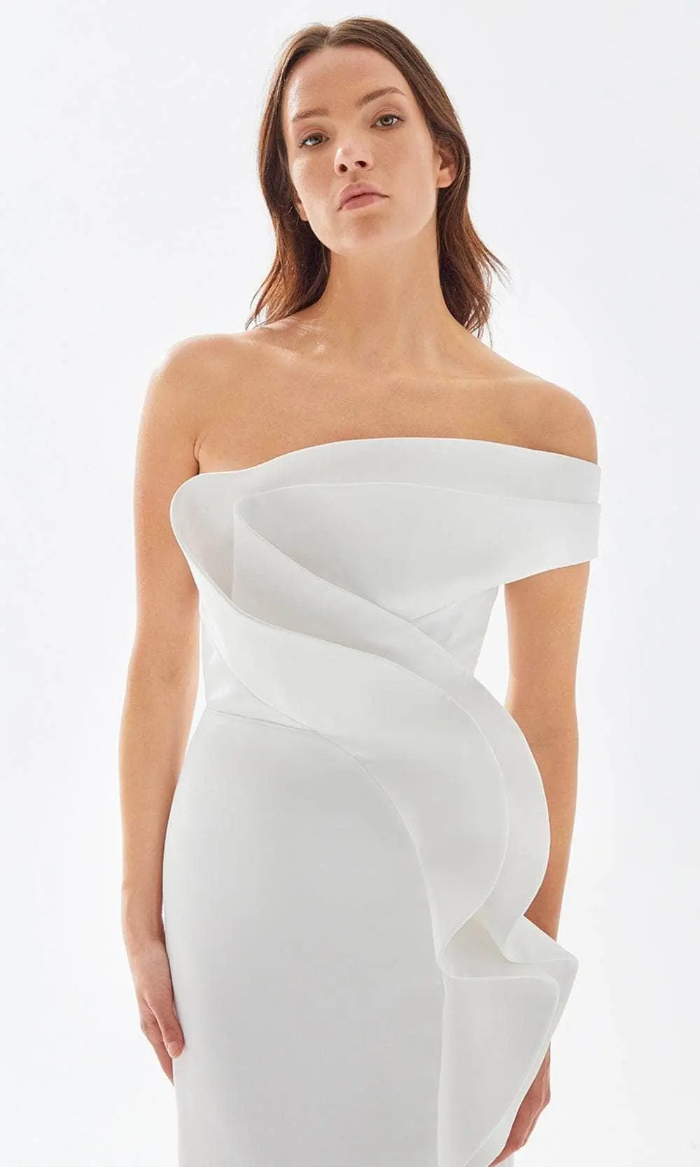 Tarik Ediz 52029 - Asymmetrical Ruffled Prom Dress 3 Tarik Ediz 52029 - Asymmetrical Ruffled Prom Dress - Image 3