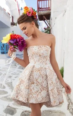 Tarik Ediz - Lace Cocktail Dress 90463 -Hot Sale WEDDING Store tarik ediz lace cocktail dress 90463 special occasion dress 5542556500025