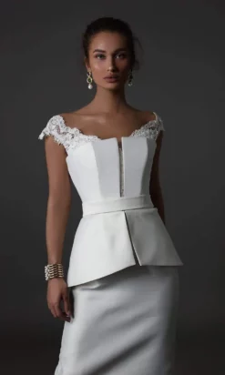 Tarik Ediz - Lace Off Shoulder Sheath Dress 96134 - 1 Pc Black In Size 12 Available -Hot Sale WEDDING Store tarik ediz lace off shoulder sheath dress 96134 1 pc ivory in size 12 available ccsale 12 ivory 28157060841555
