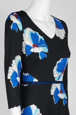 Taylor - 1180M Quarter Length Sleeved Floral Printed Crepe Dress -Hot Sale WEDDING Store taylor 1180m quarter length sleeved floral printed crepe dress special occasion dress 7739165147219