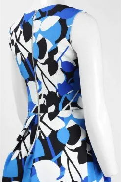 Taylor - 9612MJ Printed Jewel Neck Pleated A-line Dress 9 Taylor - 9612MJ Printed Jewel Neck Pleated A-line Dress -Hot Sale WEDDING Store taylor 9612mj printed jewel neck pleated a line dress special occasion dress 6921907634259