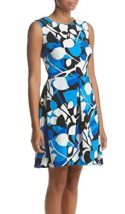 Taylor - 9612MJ Printed Jewel Neck Pleated A-line Dress 7 Taylor - 9612MJ Printed Jewel Neck Pleated A-line Dress -Hot Sale WEDDING Store taylor 9612mj printed jewel neck pleated a line dress special occasion dress 7190660710483