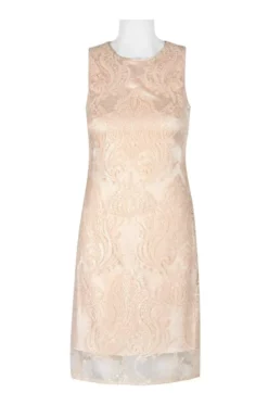 Taylor - 9734M Sequined Mesh Short Sheath Dress -Hot Sale WEDDING Store taylor 9734m sequined mesh short sheath dress special occasion dress 7739210432595