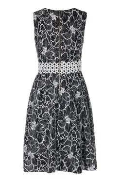 Taylor - 9777M Sleeveless Floral Print Lace Waist Dress -Hot Sale WEDDING Store taylor 9777m sleeveless floral print lace waist dress special occasion dress 7739215741011