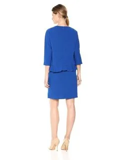 Taylor - 9859M Quarter Sleeve Ruffle-Trimmed Popover Dress 13 Taylor - 9859M Quarter Sleeve Ruffle-Trimmed Popover Dress -Hot Sale WEDDING Store taylor 9859m quarter sleeve ruffle trimmed popover dress special occasion dress 6918634274899