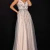 Terani Couture - 2011P1207 Embellished Sleeveless Prom Dress - 1 Pc Silver Blush In Size 12 Available