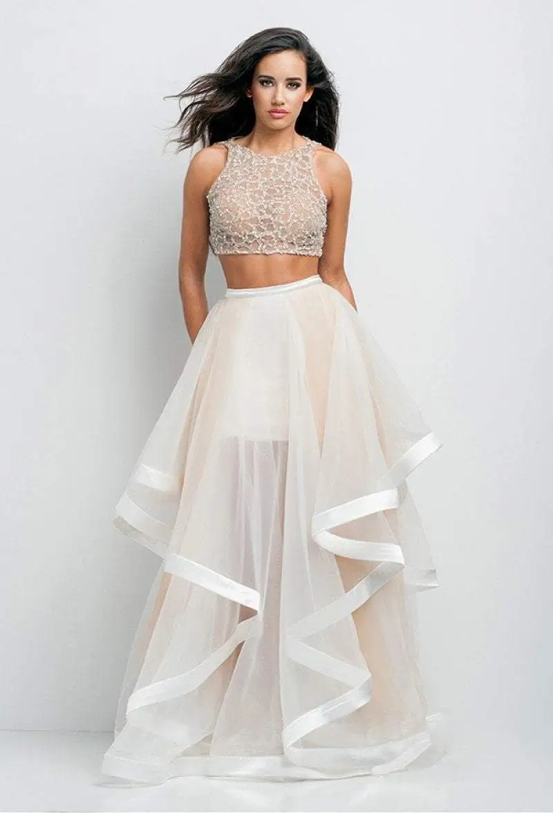 Terani Couture - DL300 Two Piece Embellished A-line Dress 1 Terani Couture - DL300 Two Piece Embellished A-line Dress