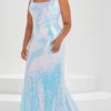 Tiffany Designs By Christina Wu 16037 - Sequined Sheath Prom Gown