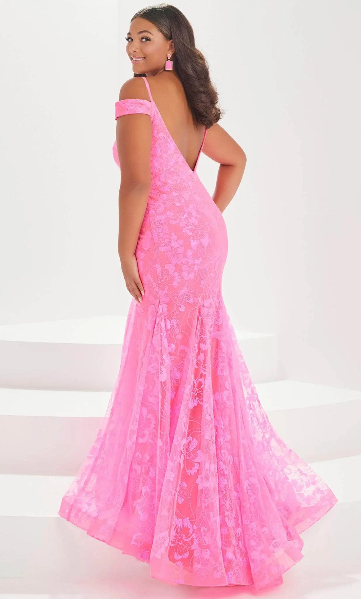 Tiffany Designs By Christina Wu 16039 - Floral Glitter Tulle Prom Gown 2 Tiffany Designs By Christina Wu 16039 - Floral Glitter Tulle Prom Gown - Image 2