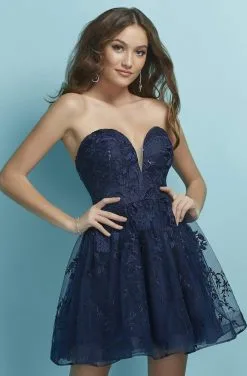 Tiffany Homecoming - 27271 Plunging Sweetheart Lace A-Line Dress -Hot Sale WEDDING Store tiffany homecoming 27271 plunging sweetheart lace a line dress homecoming dresses 0 navy 28110806909011