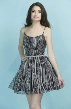 Tiffany Homecoming - 27289 Scoop Neck Sparkle Tulle Dress -Hot Sale WEDDING Store tiffany homecoming 27289 scoop neck sparkle tulle dress homecoming dresses 0 black silver 28765903618131