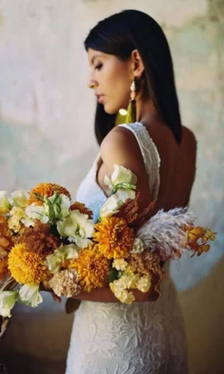 Wilderly Bride By Allure Bridals - Plunging Bodice Lace Bridal Jumpsuit - 1 Pc Almond/Champagne/Ivory In Size 10 Available -Hot Sale WEDDING Store wilderly bride by allure bridals plunging bodice lace bridal jumpsuit 1 pc almond champagne ivory in size 10 available ccsale 10 almond champagne ivory 28156727328851