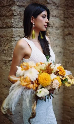 Wilderly Bride By Allure Bridals - Plunging Bodice Lace Bridal Jumpsuit - 1 Pc Almond/Champagne/Ivory In Size 10 Available -Hot Sale WEDDING Store wilderly bride by allure bridals plunging bodice lace bridal jumpsuit 1 pc almond champagne ivory in size 10 available ccsale 10 almond champagne ivory 28759718723667