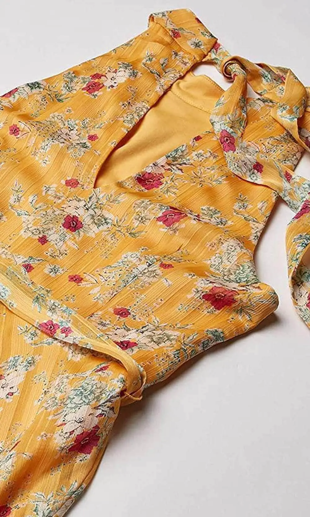 Adrianna Papell AP1D104110 - Sleeveless Halter Neck Casual Dress 2 Adrianna Papell AP1D104110 - Sleeveless Halter Neck Casual Dress - Image 2