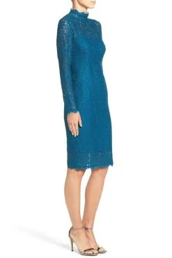 Adrianna Papell - AP1E200552 Long Sleeve Bodycon Lace Dress -Hot Sale WEDDING Store adrianna papell ap1e200552 long sleeve bodycon lace dress special occasion dress 29030667026515
