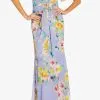 Adrianna Papell AP1E209584 - Flutter Sleeve Floral Long Dress