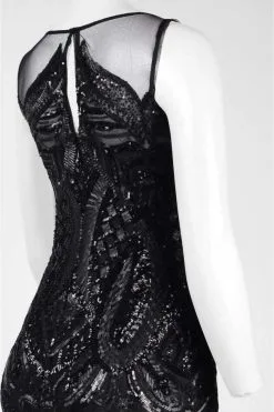 Adrianna Papell Sequined Illusion Bateau Sheath Dress AP1E200464 - 1 Pc Black In Size 14P Available 9 Adrianna Papell Sequined Illusion Bateau Sheath Dress AP1E200464 - 1 Pc Black In Size 14P Available -Hot Sale WEDDING Store adrianna papell sequined illusion bateau sheath dress ap1e200464 1 pc black in size 14p available ccsale 14p black 5608673345593