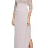 Alex Evenings 81171180 - Embroidered Soft Glam Formal Gown