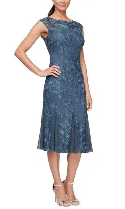 Alex Evenings - 84171150 Sleeveless Fit & Flare Knee-Length Dress